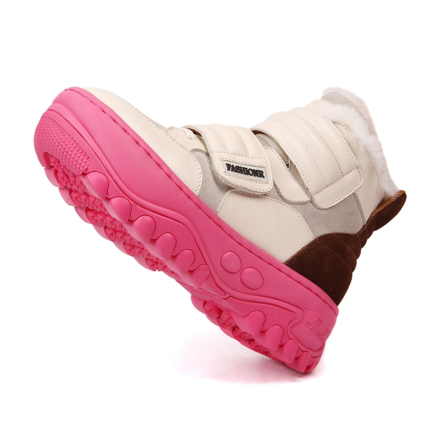 Women's Genuine Thick Bottom Velcro Sports Winter Snow Boots