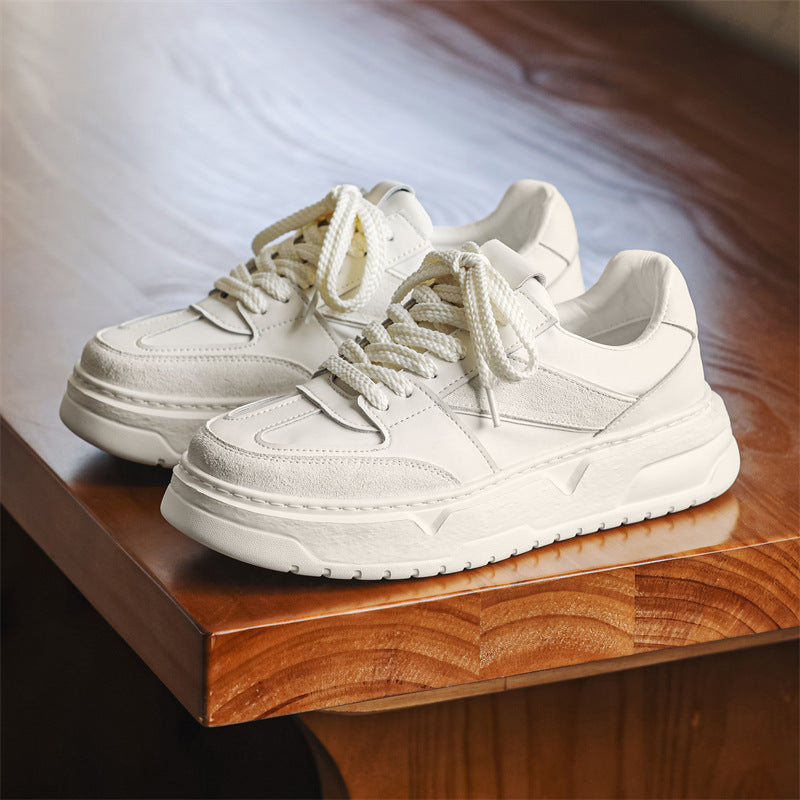 Men's Bottom Hight Increasing Summer Soft Korean Sneakers