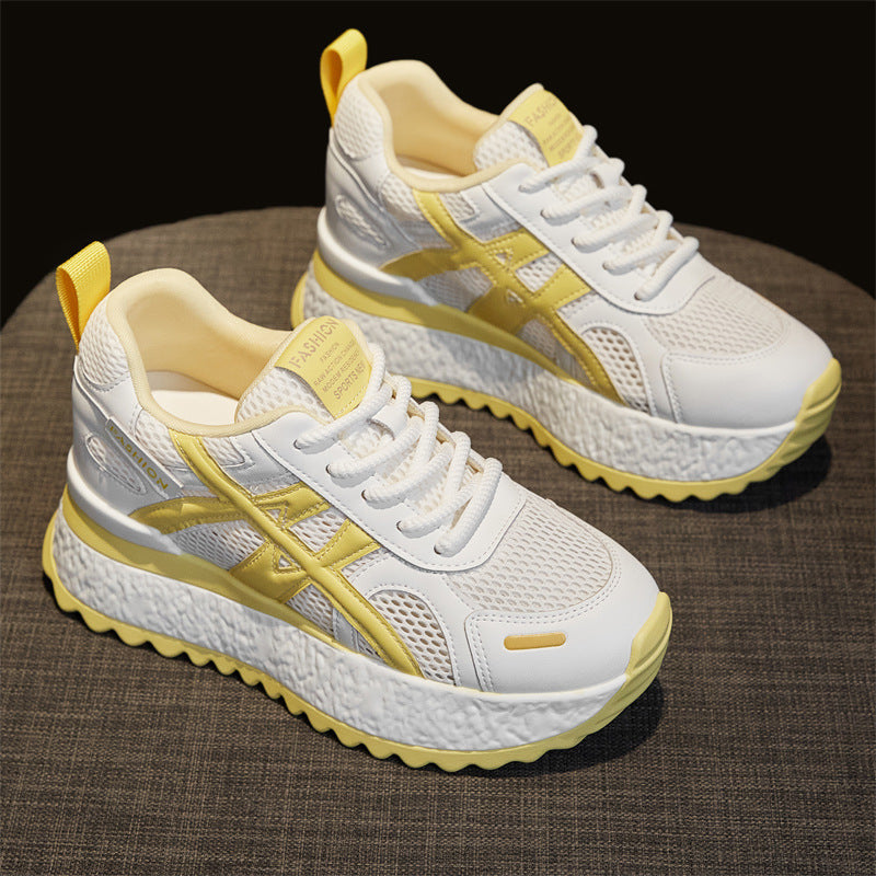 Women's Platform Dad Summer Light Luxury Breathable Sneakers