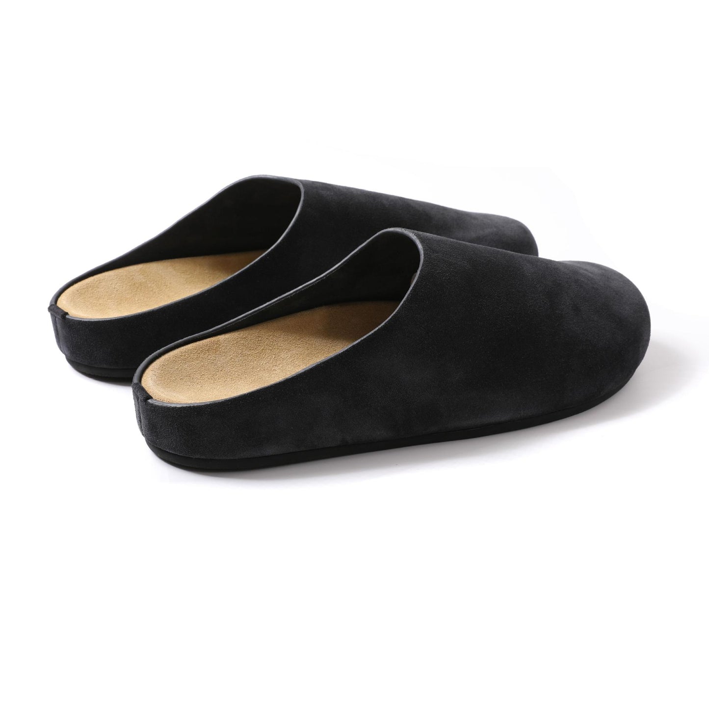 Women's & Men's Waterproof Full Cowhide Closed Toe Half Outerwear For Idle Style Thick-soles Slippers
