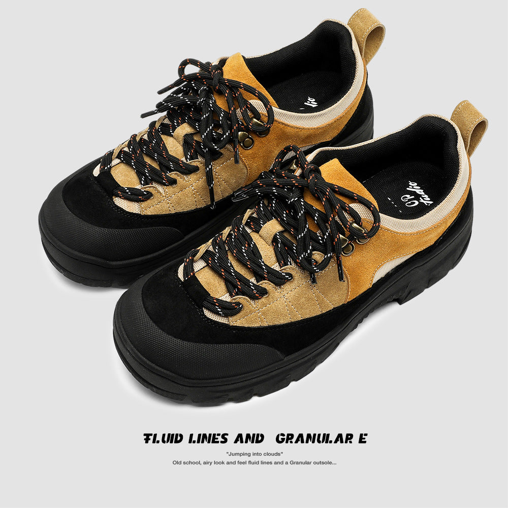 Women's & Men's Bottom Outdoor Hiking Height Increasing Short Face Casual Shoes