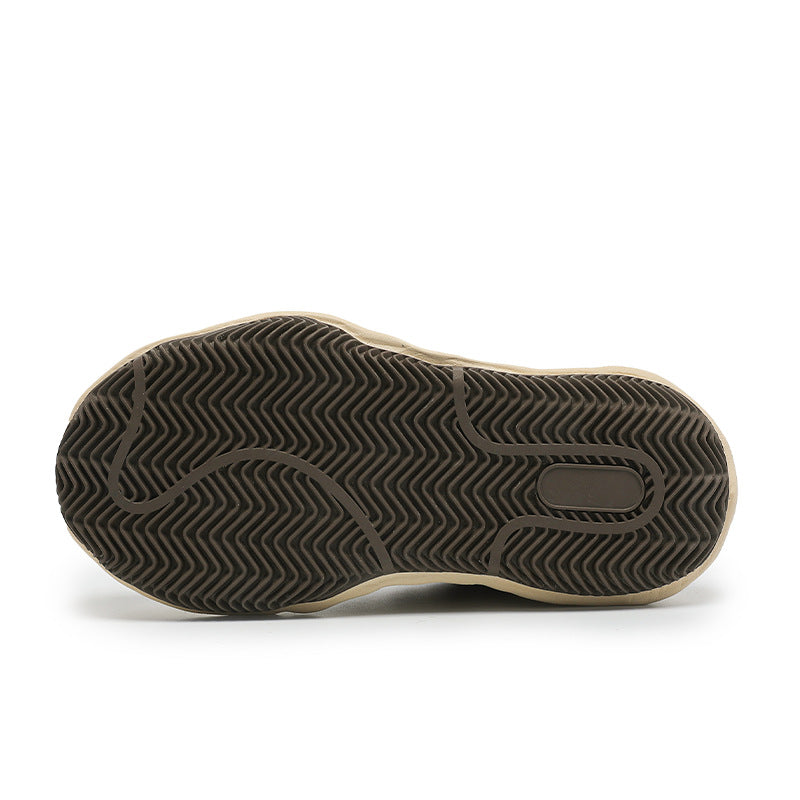 Retro Shell Toe Dissoed Niche Platform Increased Couples Men's Board Shoes