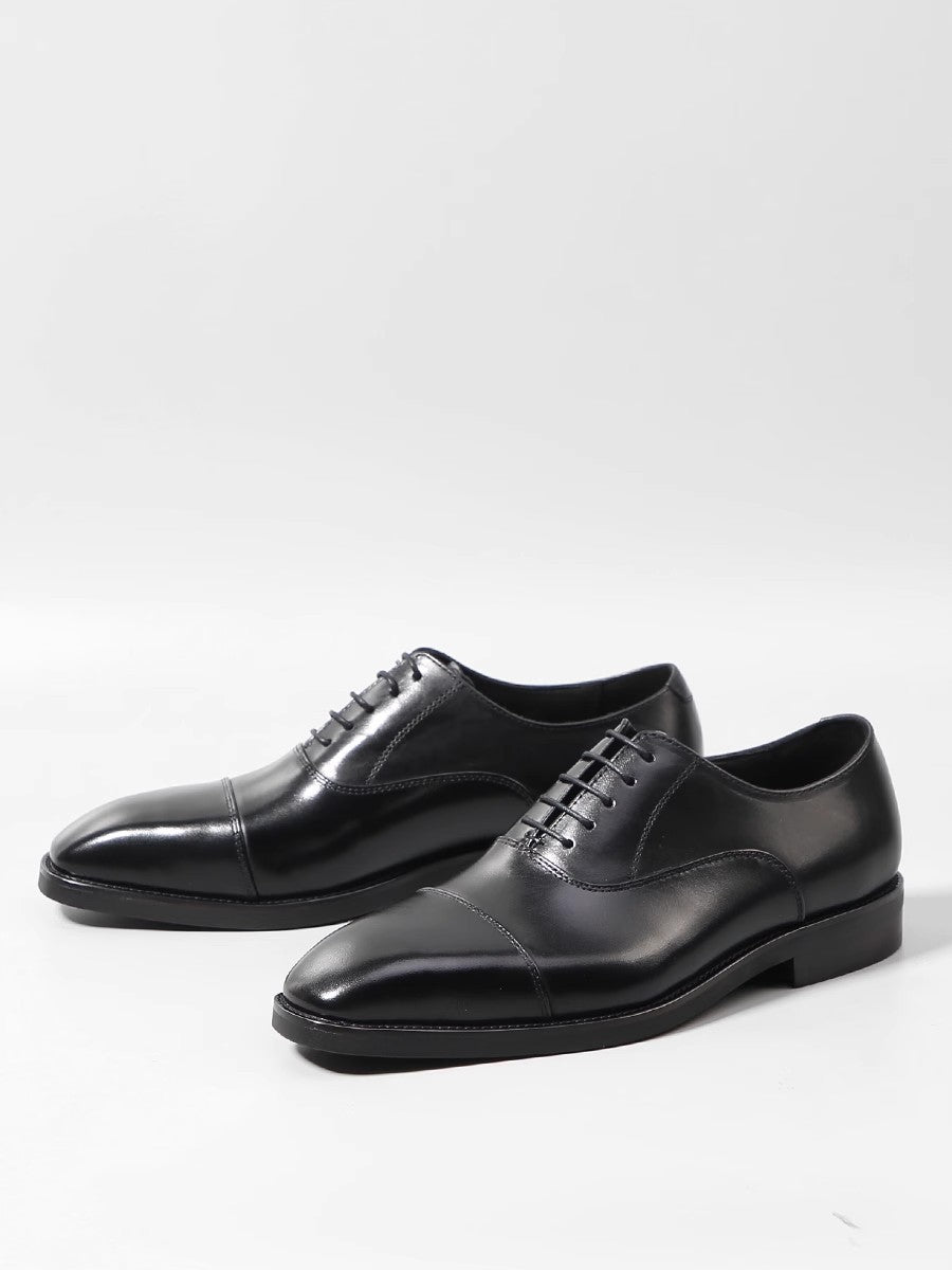 Men's Three Connector British Handmade Oxford Height Men's Shoes