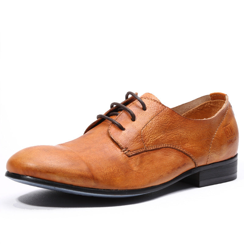 Men's Vintage Breathable The Skin Genuine England Style Handmade Leather Shoes