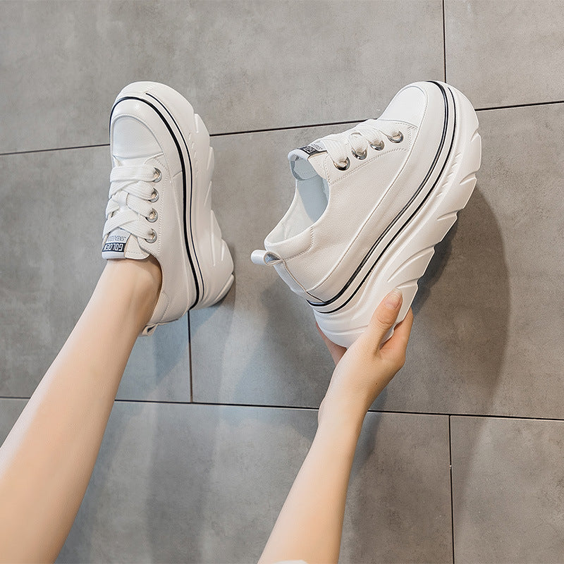 Women's Muffin Sports Inner Height Increasing Small Sneakers