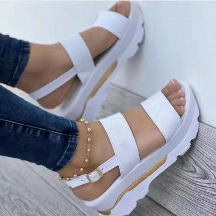 Women's Summer Plus Size Wedge With Sweet Sandals