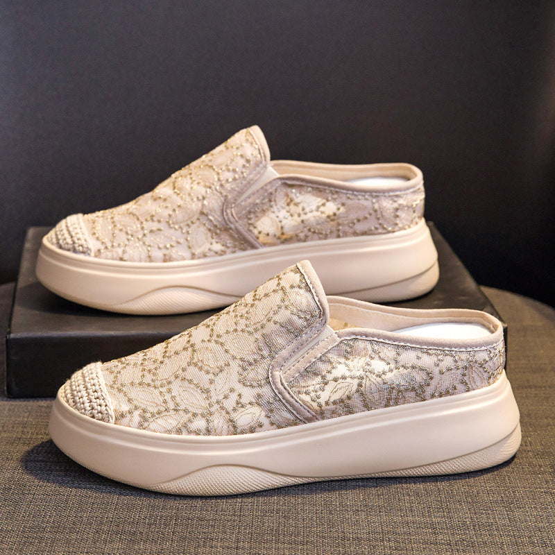 Women's Half Thick Bottom Summer Outdoor Fisherman Height Slippers