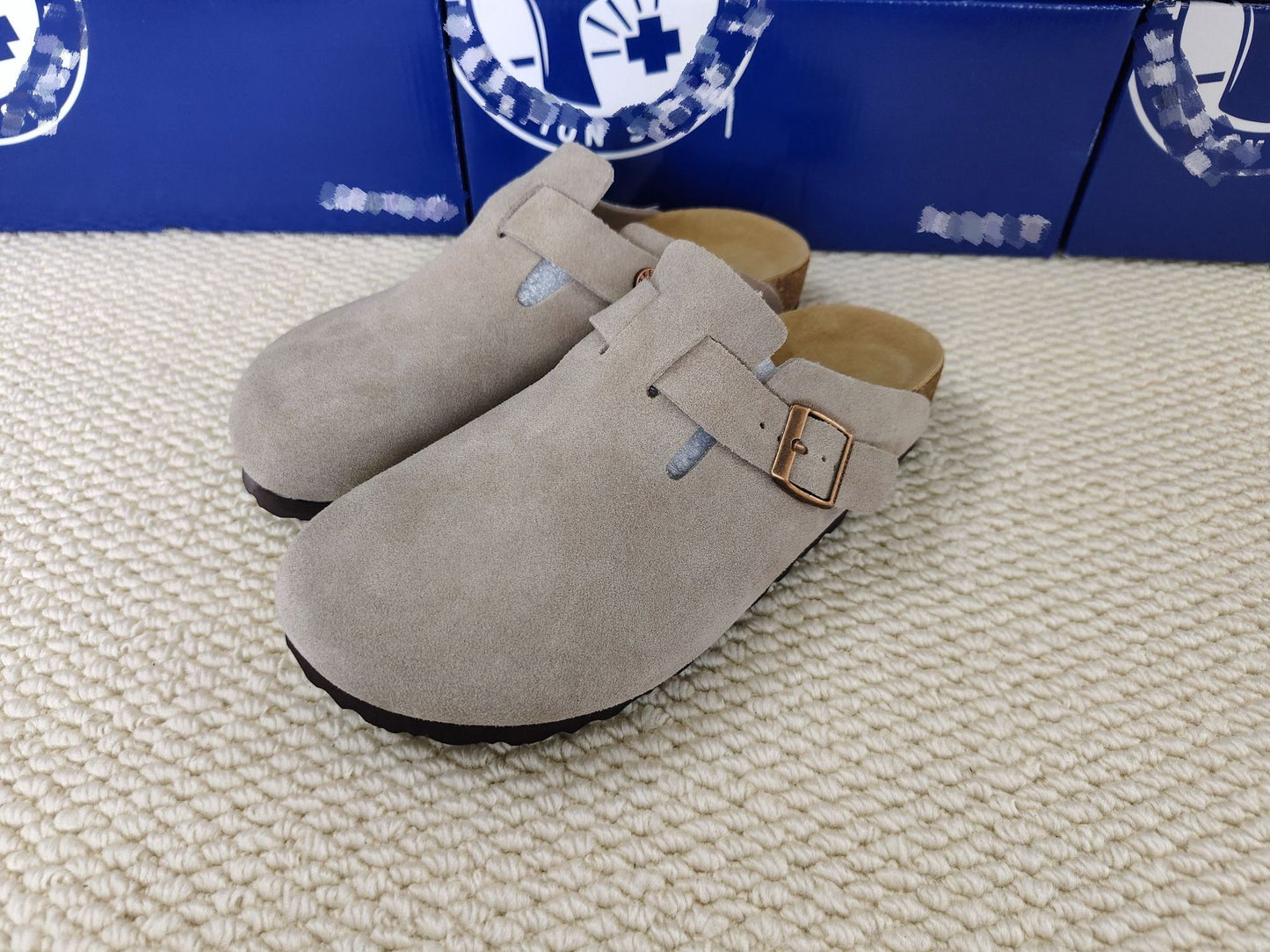 Genuine Pure Source Cork Comfortable Platform Thick-soles Slippers