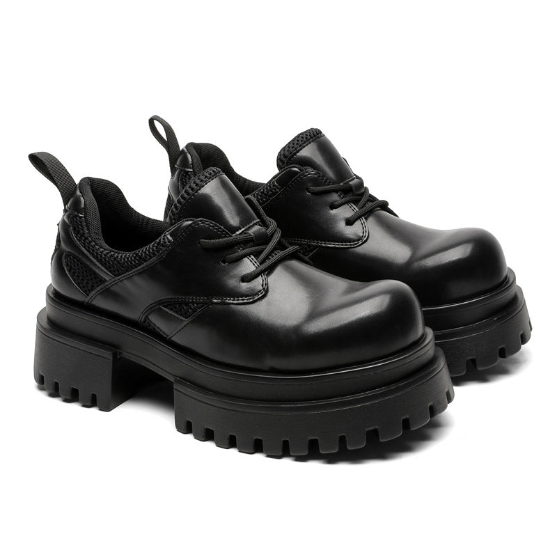 Women's & Men's Head Derby Functional Niche Couple Style High Street Leather Shoes