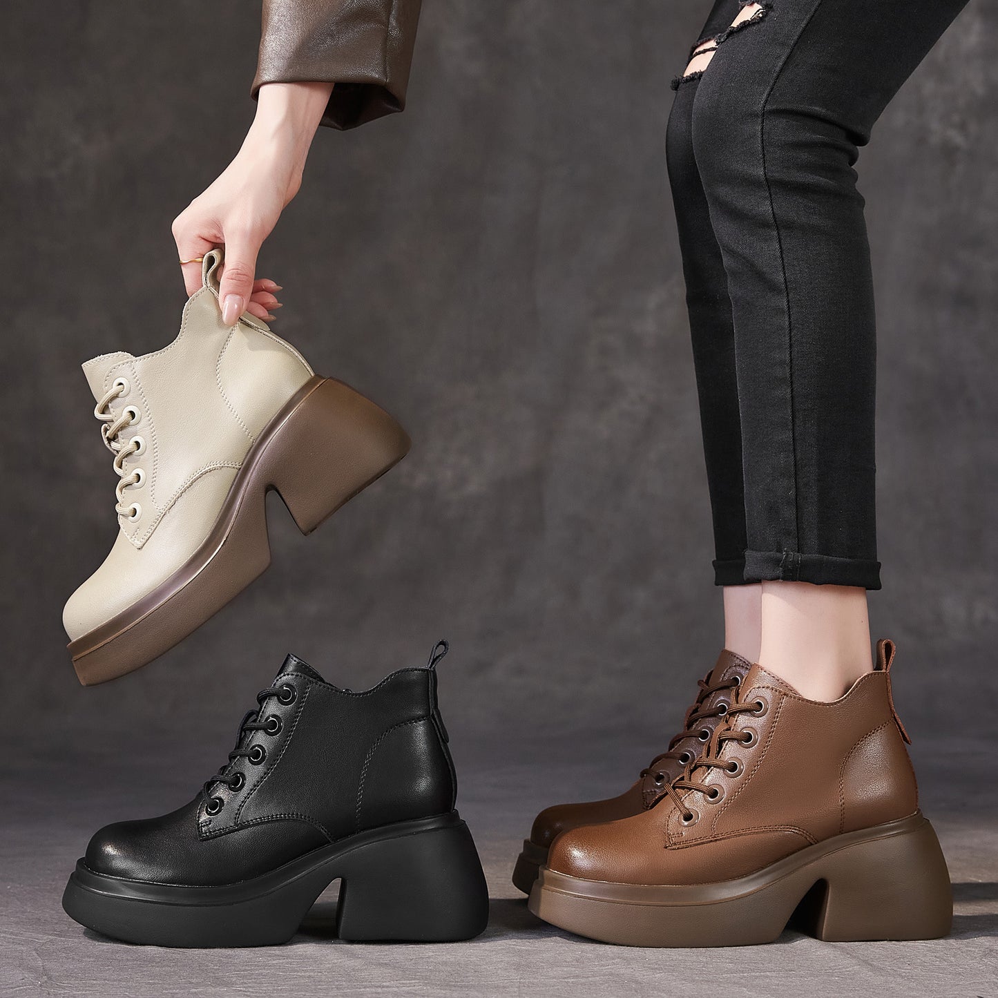 Women's Style Round Head Small Short Plus Boots