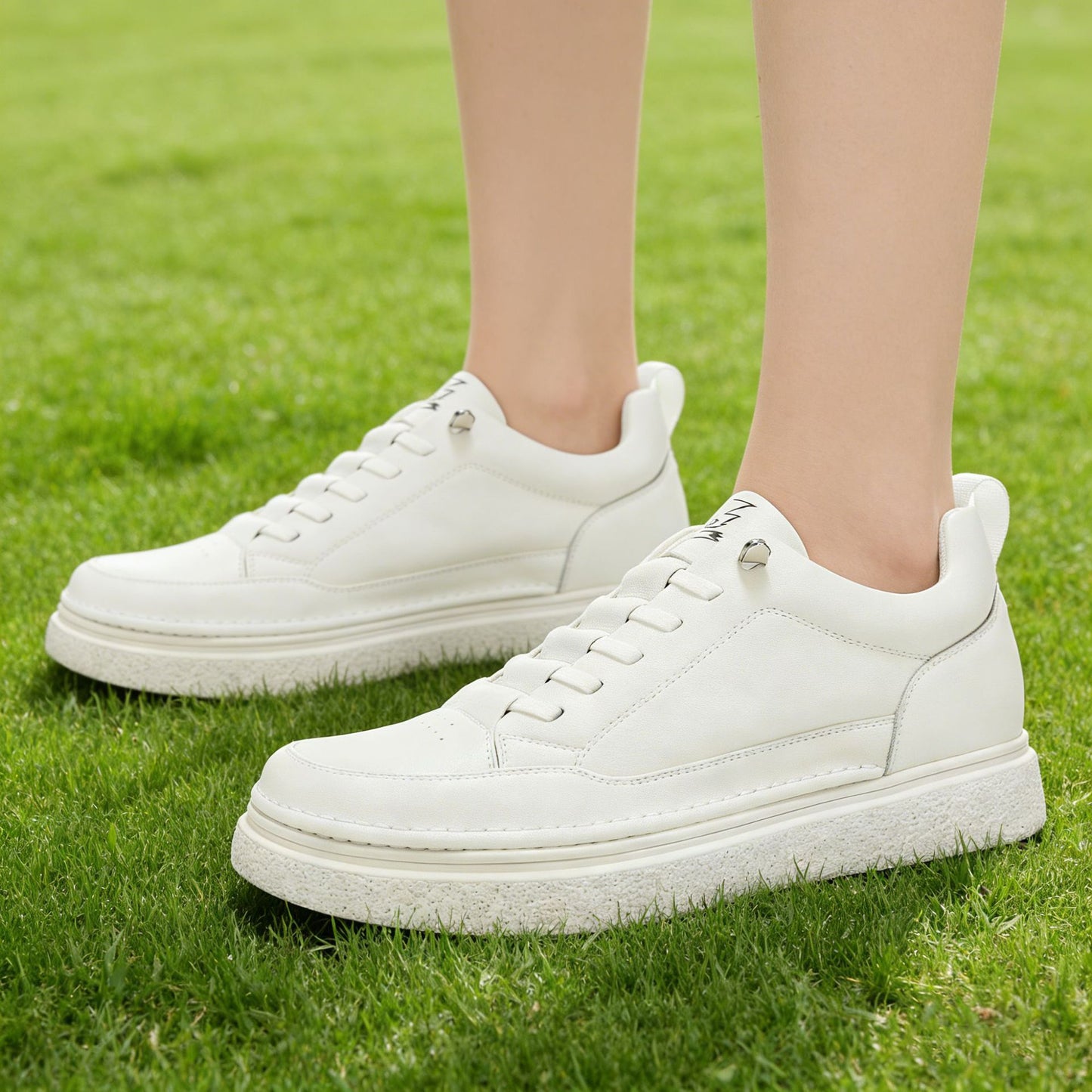 Men's Height Increasing Insole White Spring Style Men's Shoes