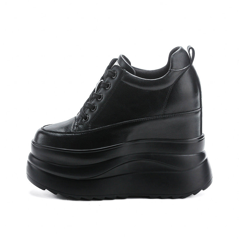 Women's High Spring Small Wedge Platform Hidden Casual Shoes