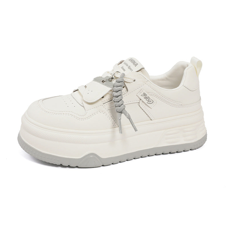 Women's Thick-soled White Spring Soft Bottom Wild Women's Sports Shoes