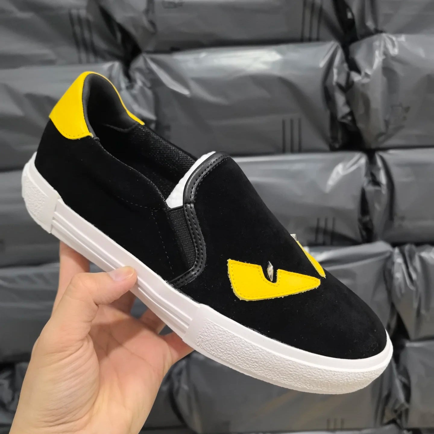 Classic Monster Of F Slip-on Devil's Eye Men's Board Shoes