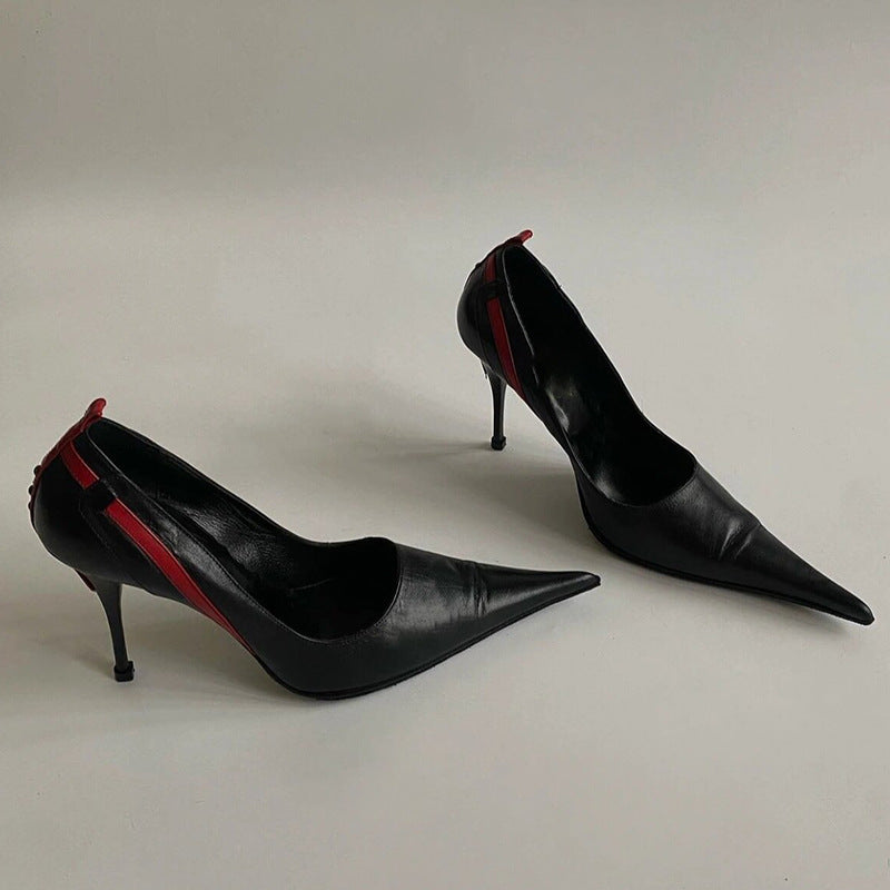 Women's Stiletto Rivet High Design Shallow Mouth Women's Fashion Shoes