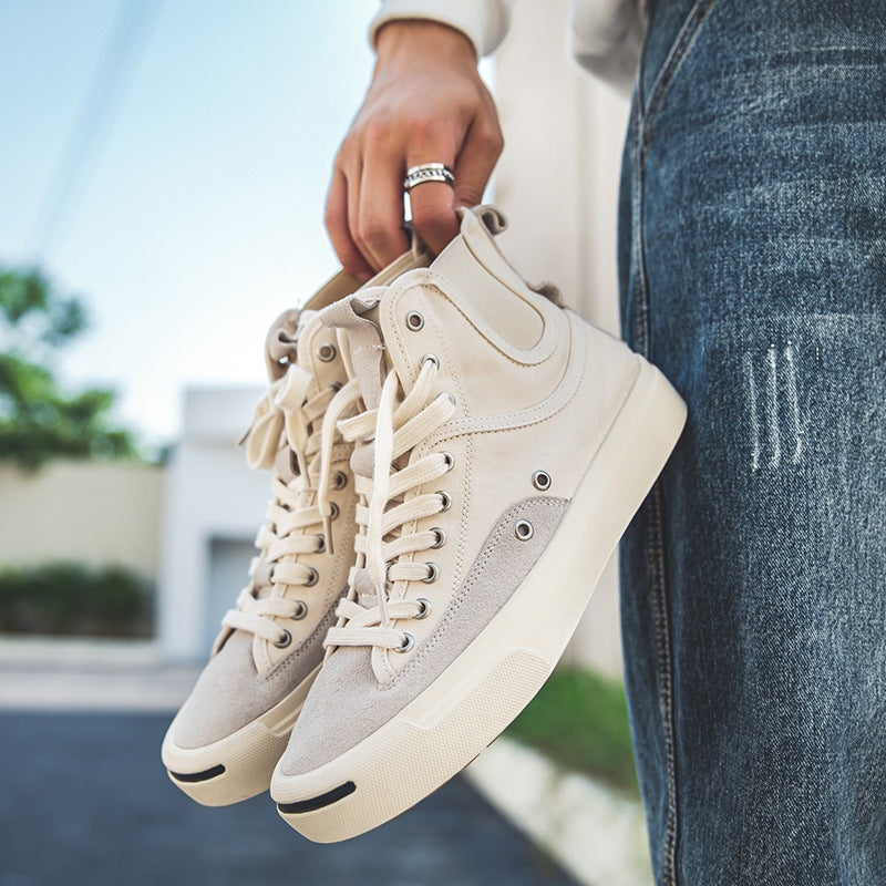 Men's Breathable Versatile White Summer Korean Fashion Sneakers