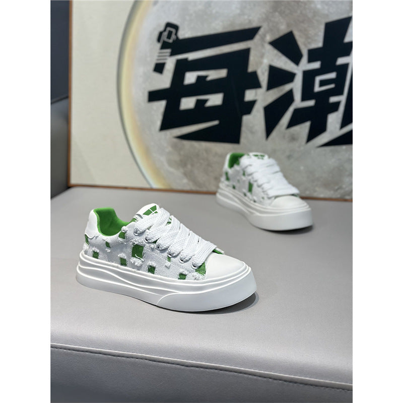 Men's Tide Summer Mesh Breathable Comfort Soft Bottom Fashion Korean Style Men's Business Leather Shoes