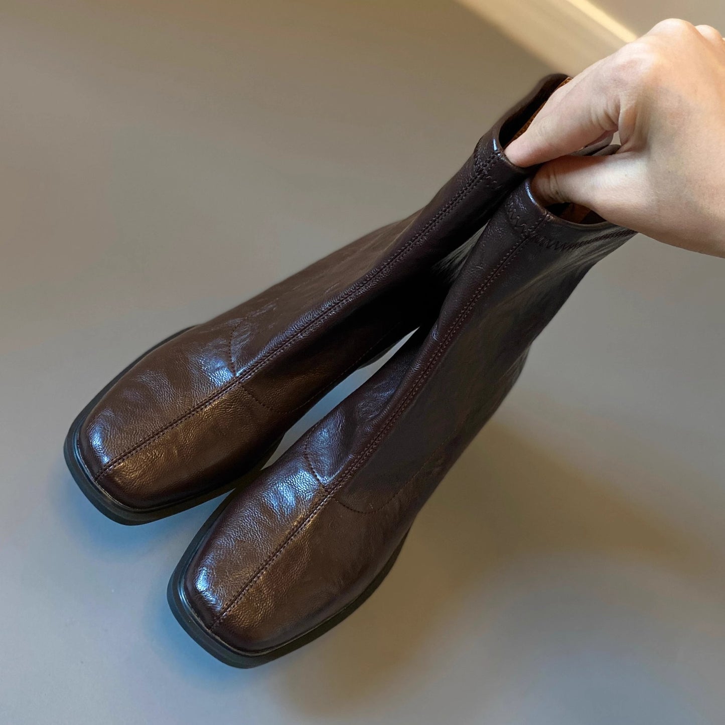 Mute Bottom Ankle Commuter High Stretch Thin Soft System Heels
