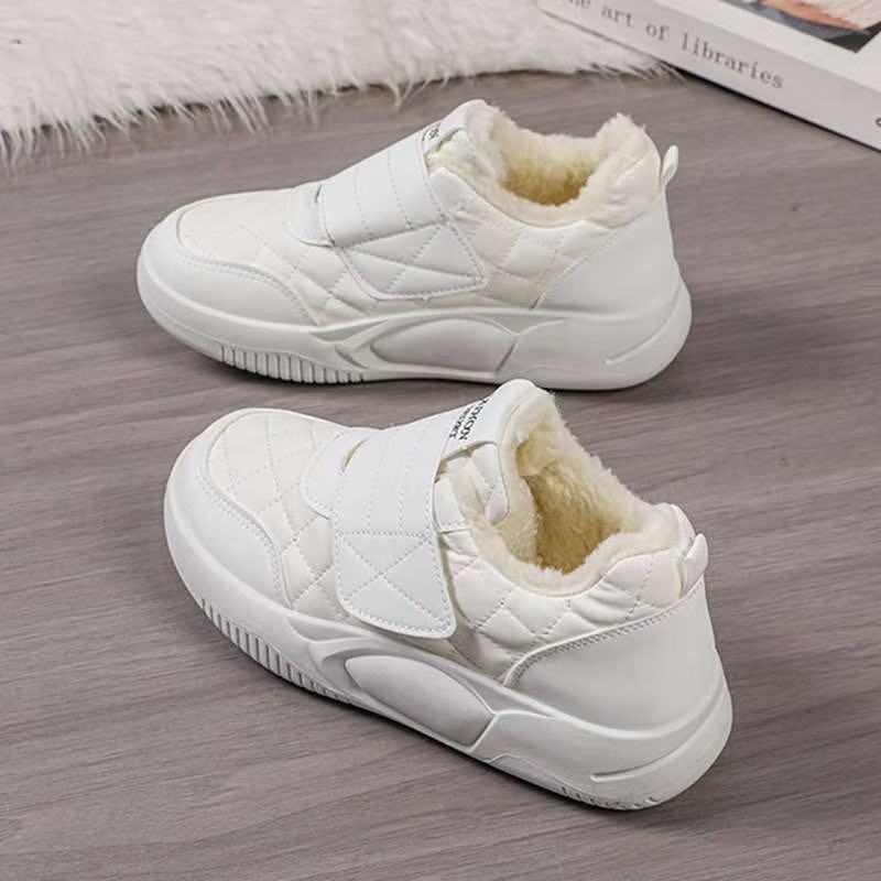 Women's Fashion Soft Winter Low Brushed Thick Waterproof Women's Shoes