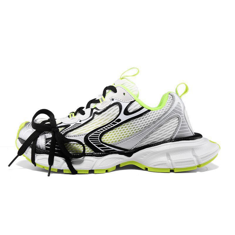 Women's & Men's Paris Black White Dad Ninth Generation Platform Height Sneakers