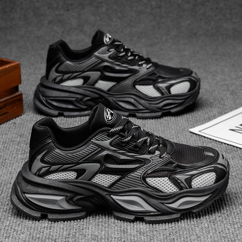 Men's Autumn Breathable Trendy Platform Height Increasing Running Men's Shoes