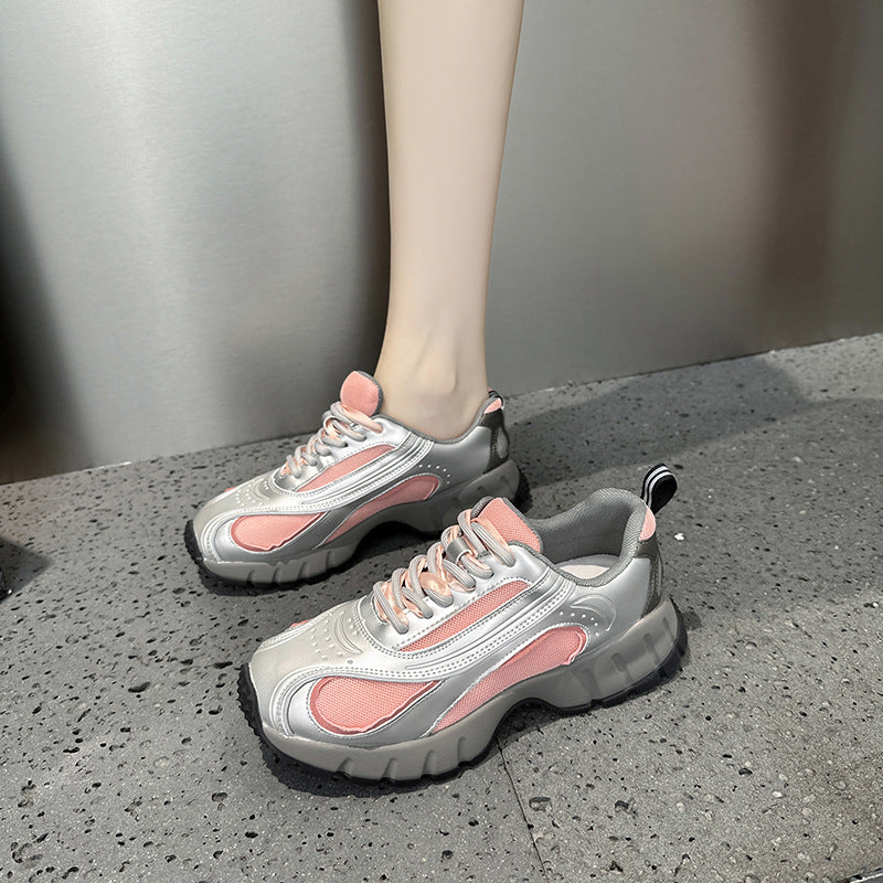 Women's Dad Design Platform Height Increasing Breathable Pumps Women's Sports Shoes