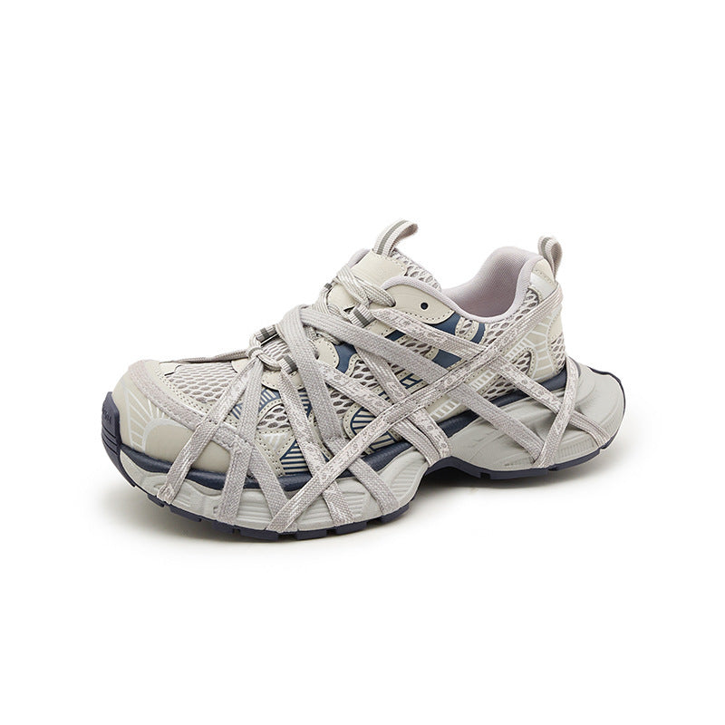 Women's Dad Super Hot Distressed Brushed Metal Fried Women's Sports Shoes
