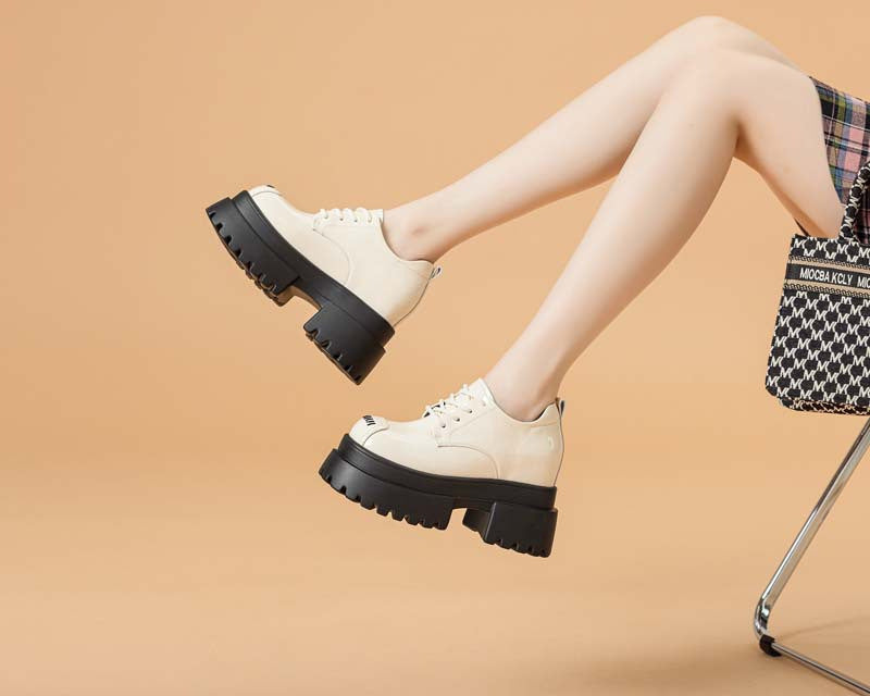 Women's Height Increasing Insole Little Princess Glossy Dark Flame Women's Casual Shoes