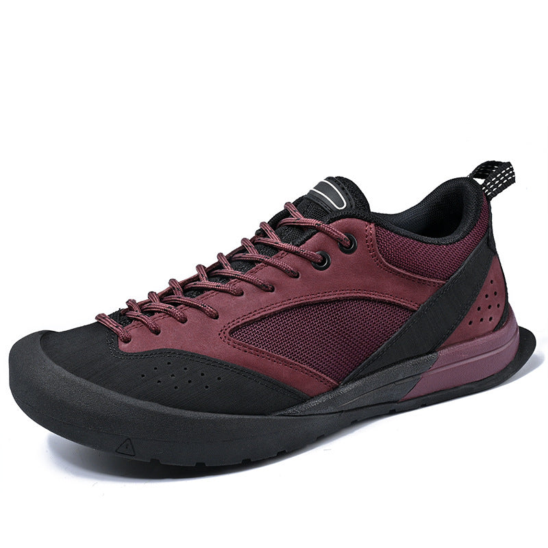 Women's & Men's First Layer Cowhide Soft Bottom Hiking Lovers Outdoor Casual Shoes