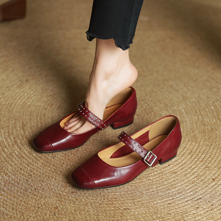 Women's With Mary Jane Retro Chunky Classy Women's Fashion Shoes