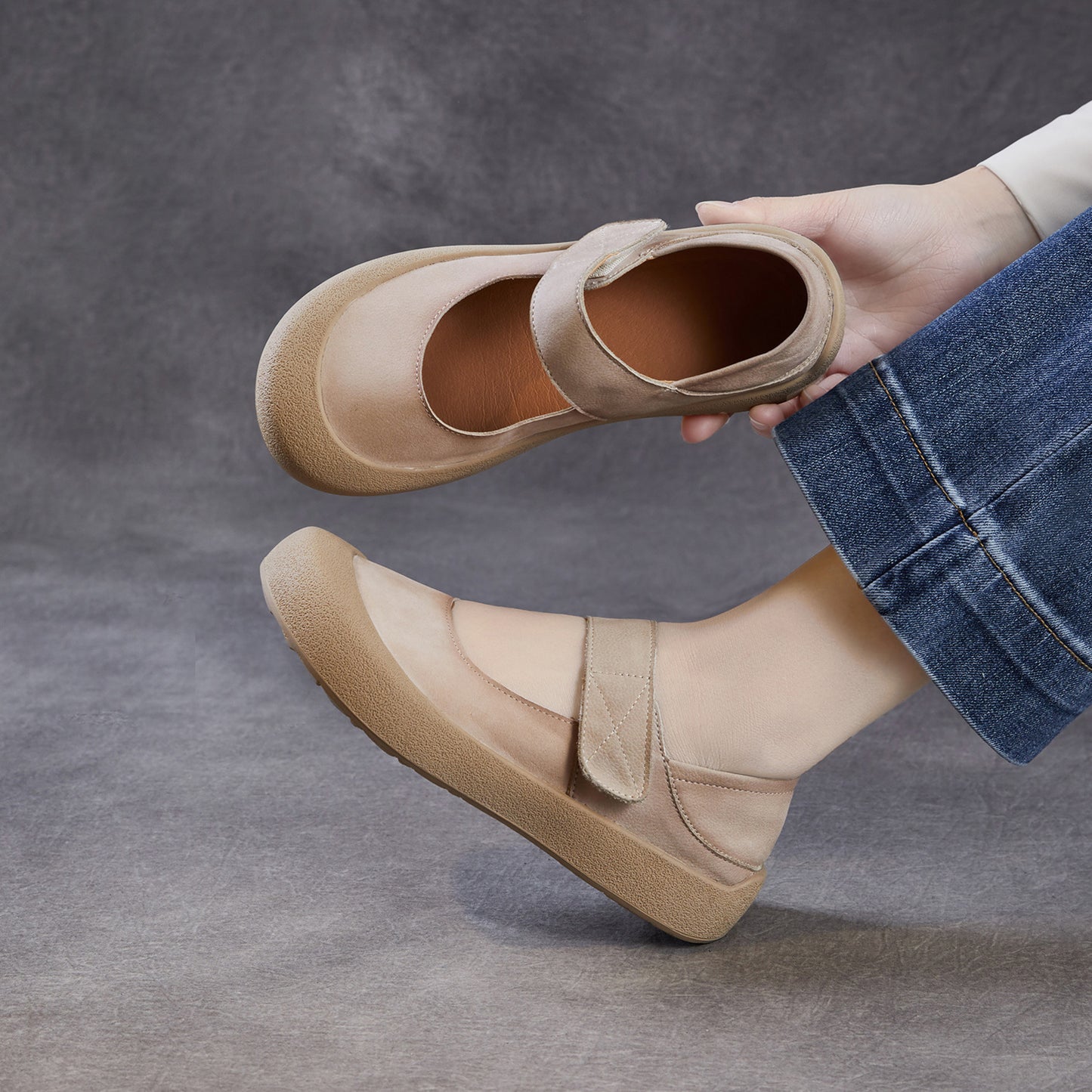 Women's Jane Flat Shallow Mouth Pumps Spring Soft Women's Fashion Shoes