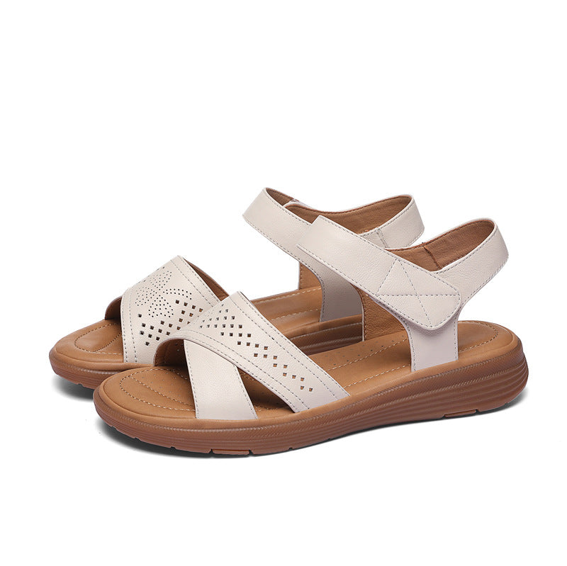 Size First Layer Cowhide Summer Fashion Sandals