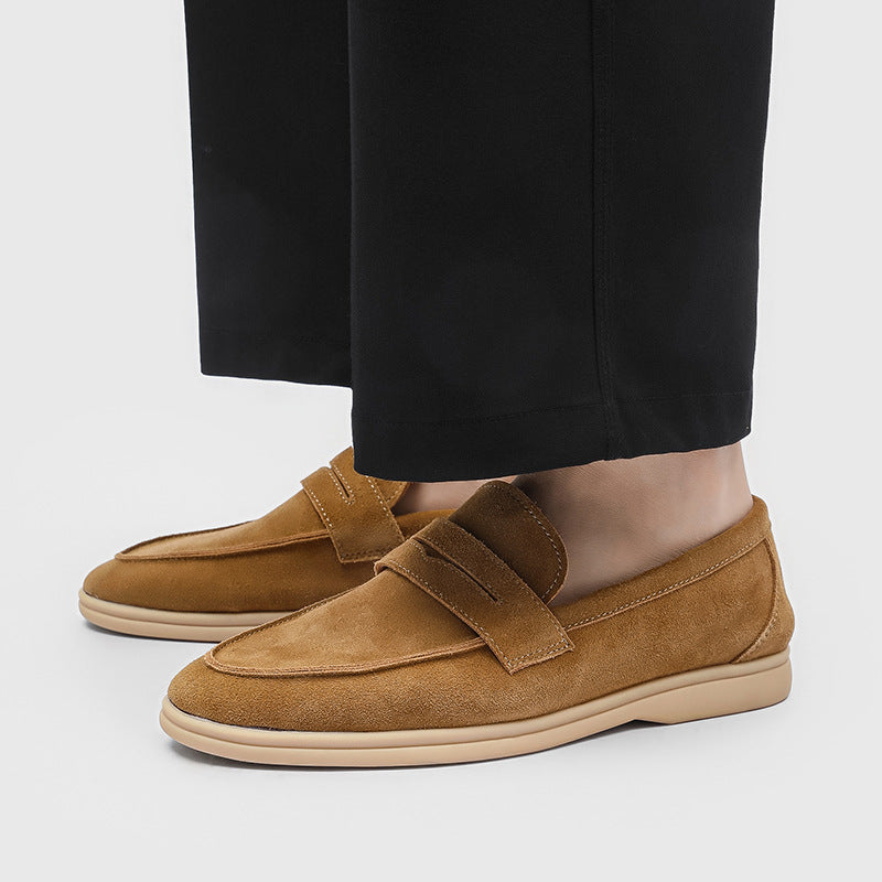 Men's Suede Soft Bottom Slip-on Lazy Leisure Casual Shoes