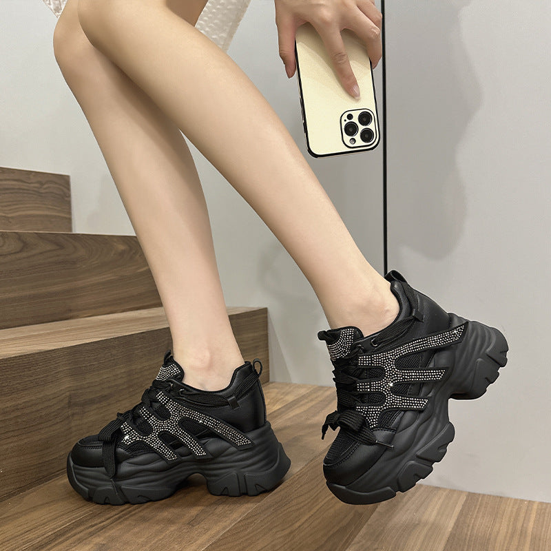 Women's & Men's Spring Versatile Breathable Thick Bottom Small Sneakers