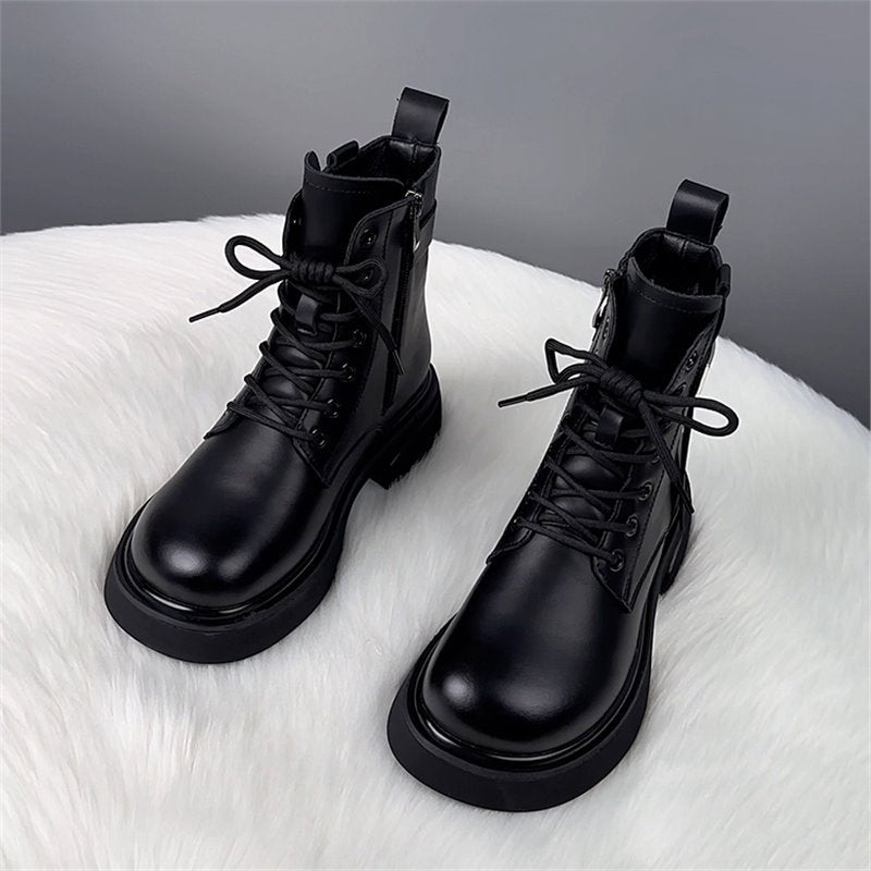 Martin Female British Style Super Hot Women's Leather Boots