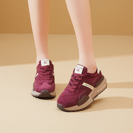 Women's Korean Style Retro Fashion Trendy Platform Sneakers