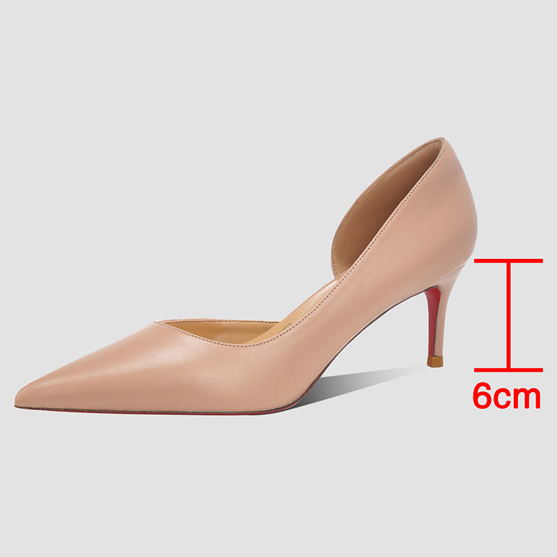 Empty High Pointed Toe Low-cut Adult Lady Like Woman Stiletto Heels