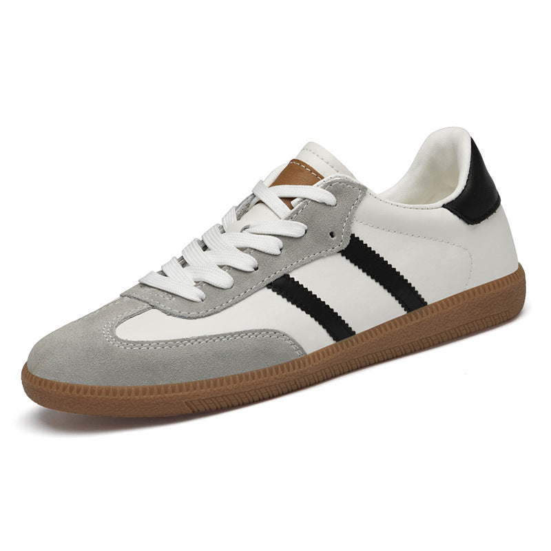 Men's High-grade First Layer Cowhide Sheepskin Lining German Training Light Luxury Men's Board Shoes