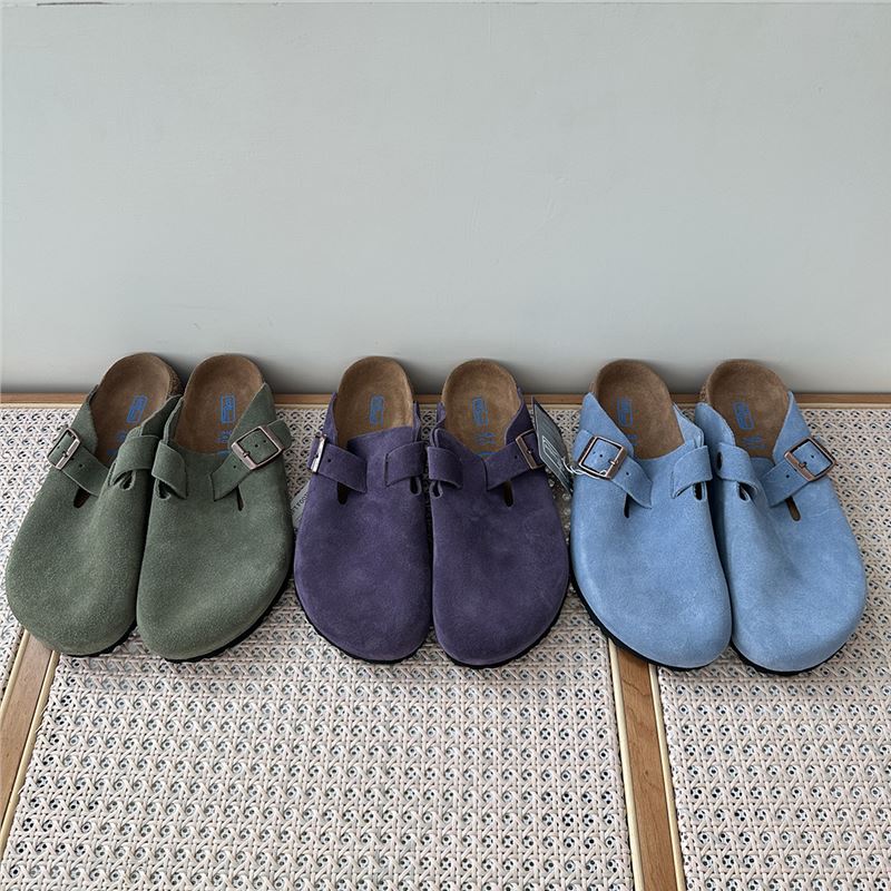 Women's Retro Closed Toe Half Outer Wear Slip-on Lazy Flat Thick-soles Slippers