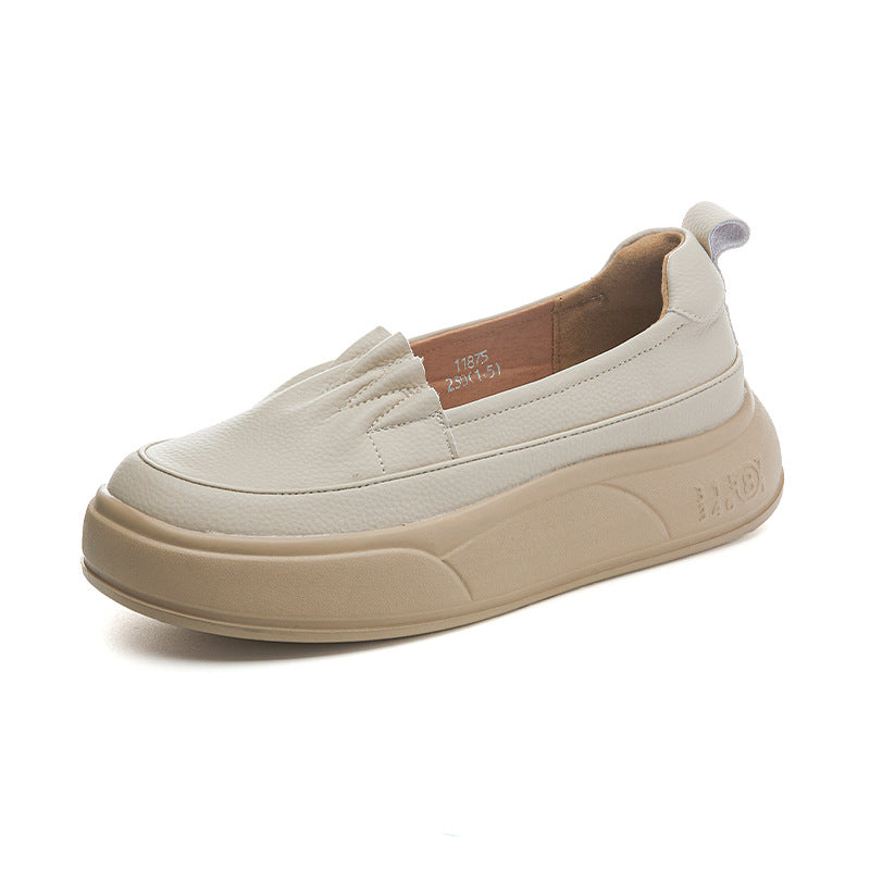 Small Size Plus Foam Bottom Authentic Spring Platform Retro Loafers