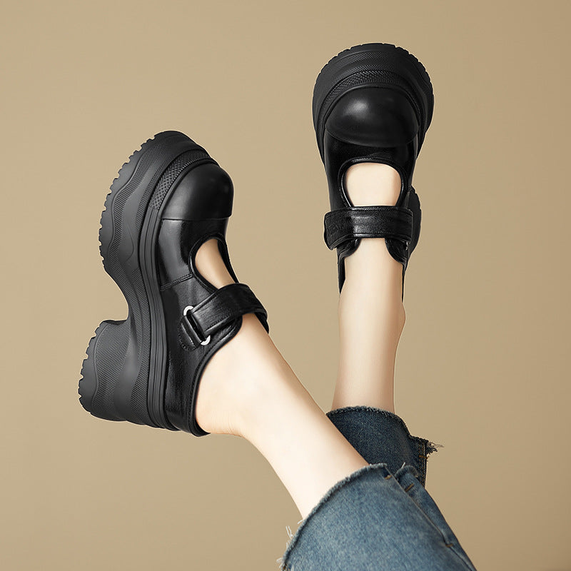 Women's Platform Outdoor Lightweight Muffin High Toe Thick-soles Slippers