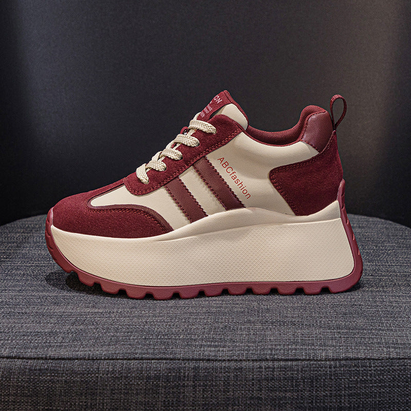 Women's Fashionable Thick Bottom Increased Fashion Letters Casual Shoes