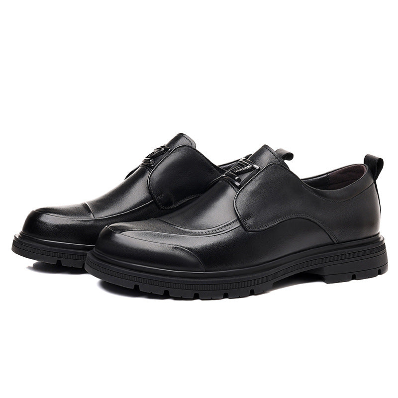 Men's Of First Layer Cowhide Business Spring Fashion Leather Shoes