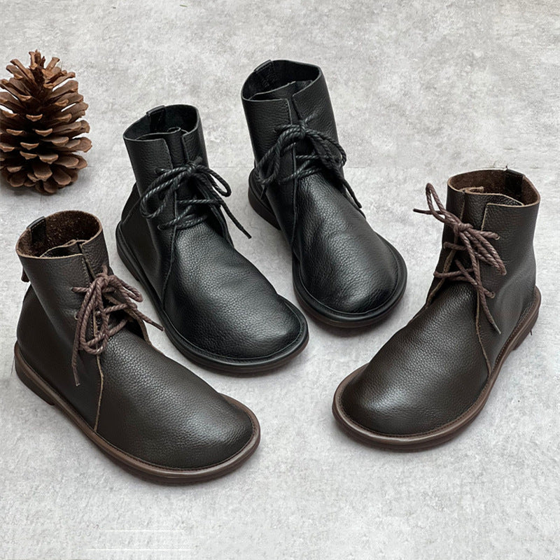 Women's Martin Round Toe British Style Chelsea Boots