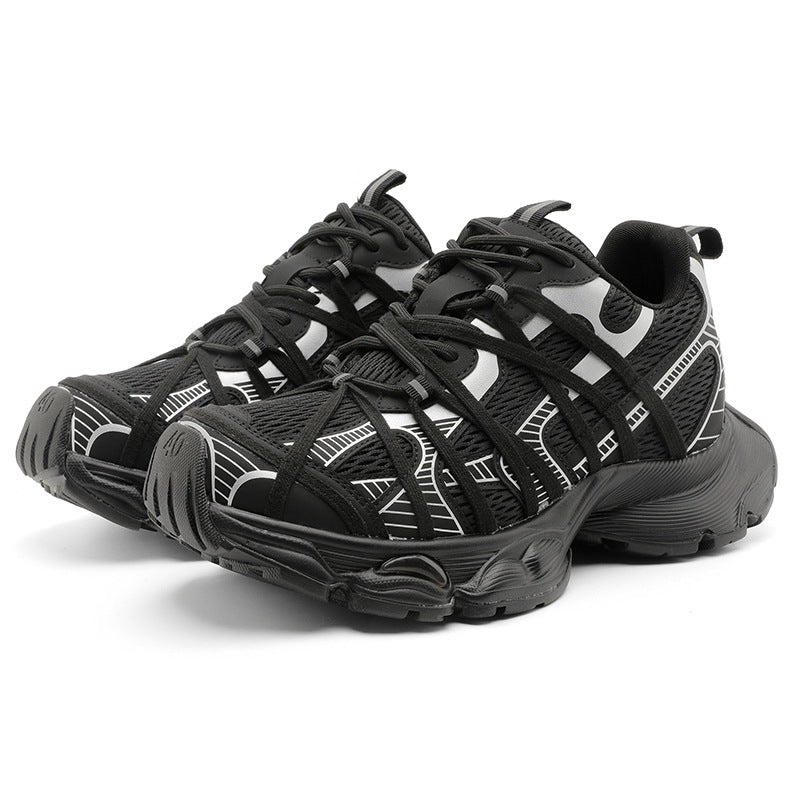 Men's Invisible Height Increasing Daddy Platform High Sneakers