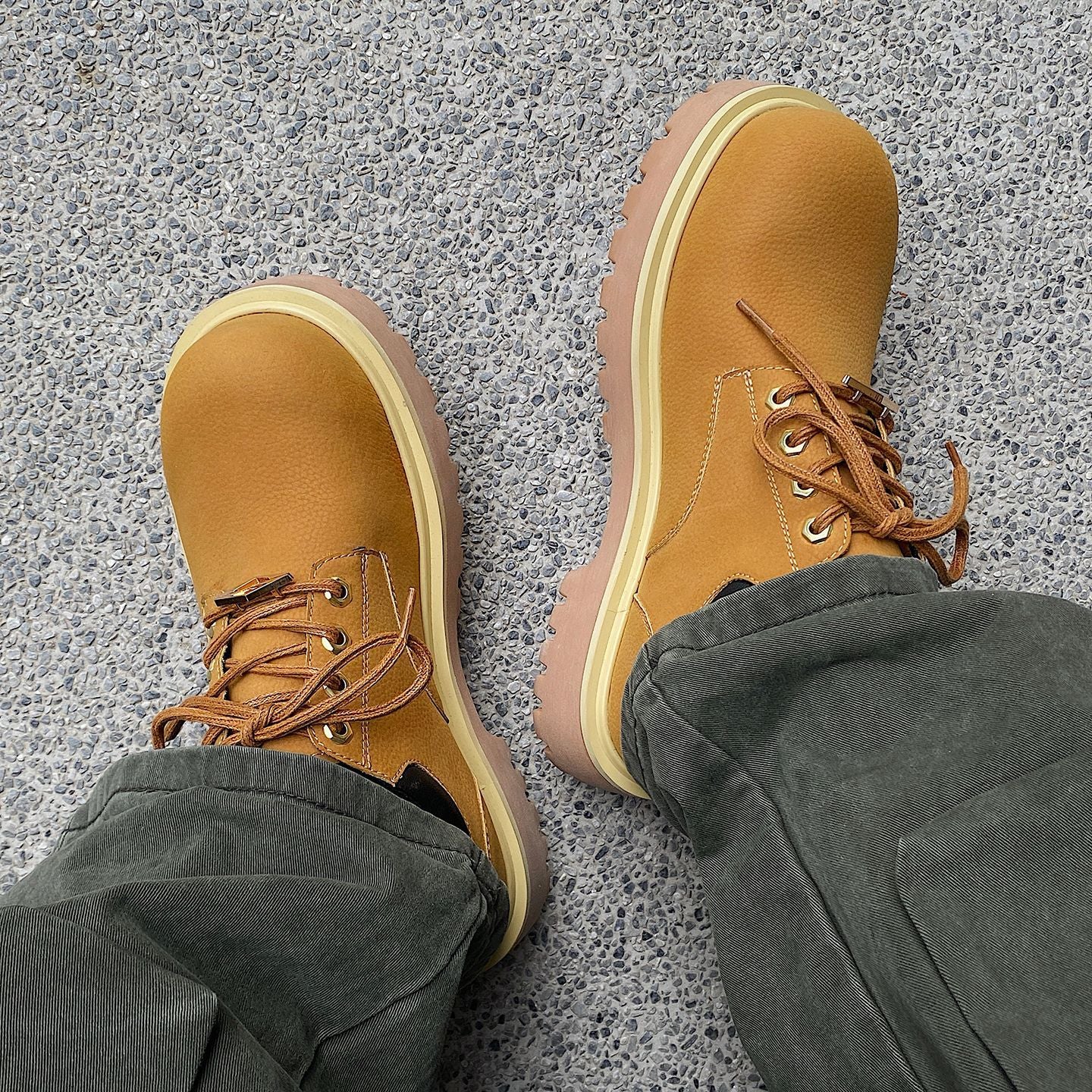 Men's Outdoor Derby Big Toe Thick Bottom Increased Men's Casual Shoes