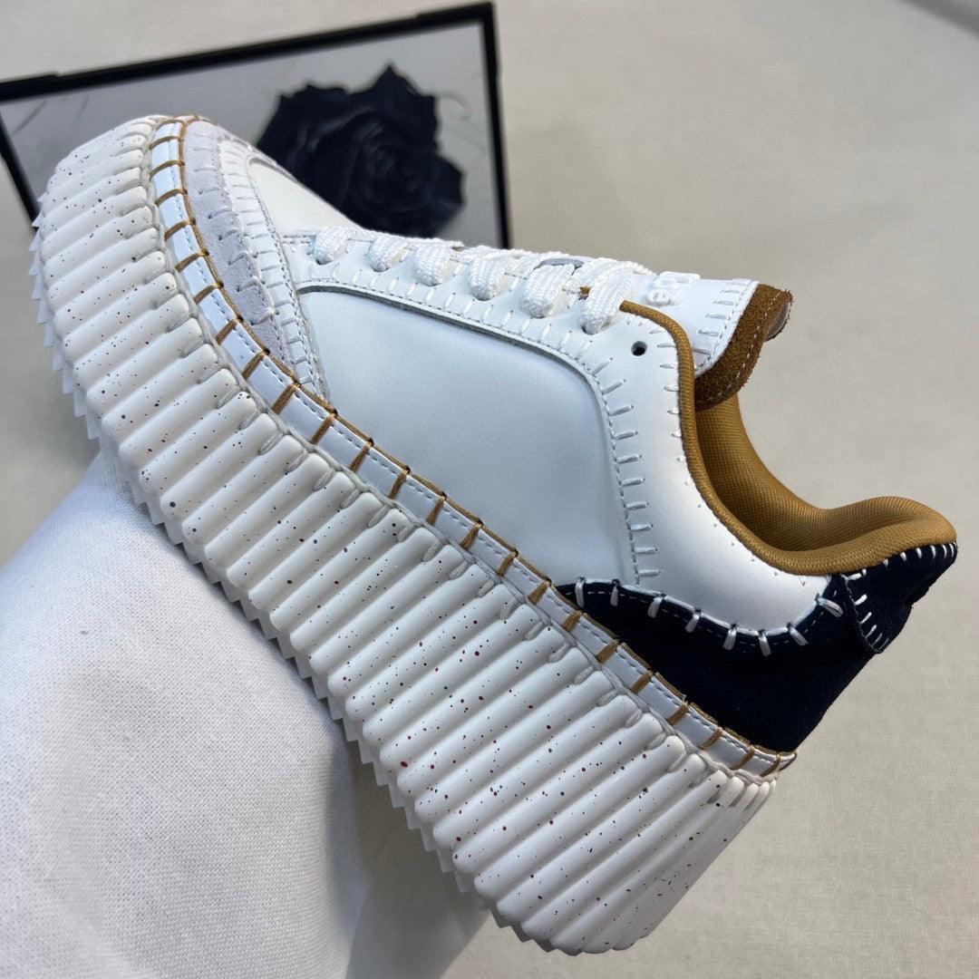 Women's Thick-soled Platform Small Height Increased Handmade Sneakers