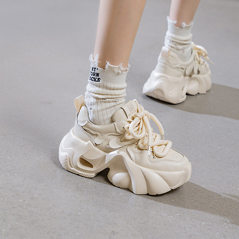 Women's Authentic Clunky Winter Korean Running Thick Sneakers