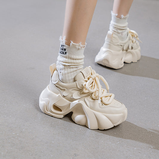 Women's Authentic Clunky Winter Korean Running Thick Sneakers