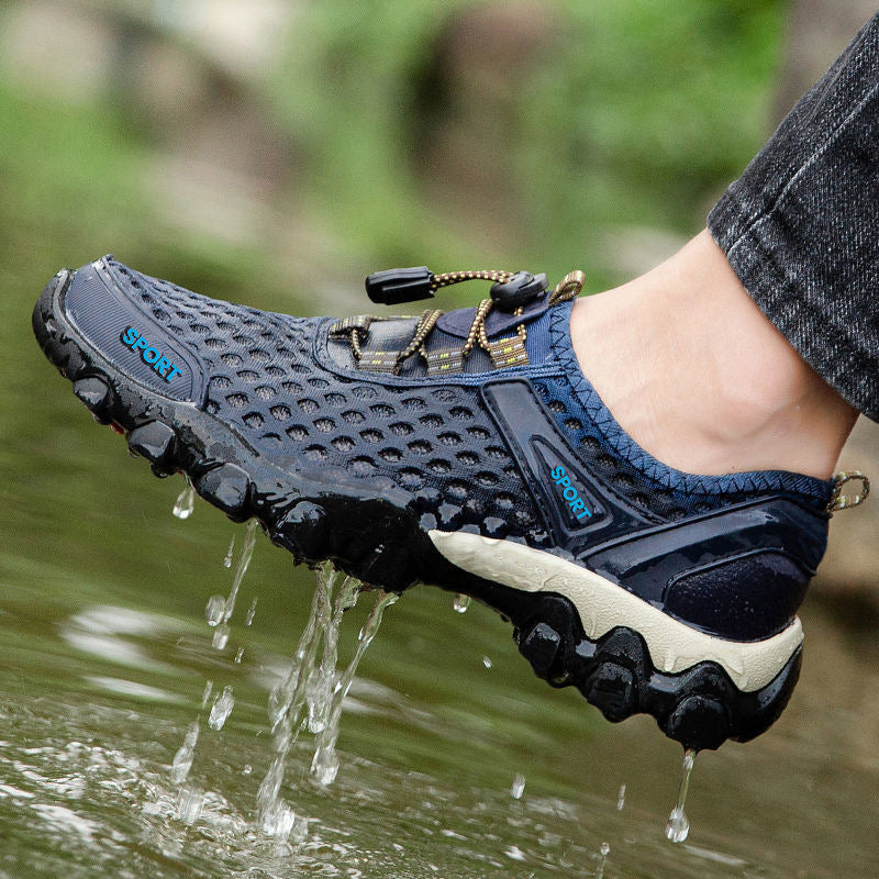 Men's Outdoor Breathable Wading Hollow Mesh Surface Sneakers